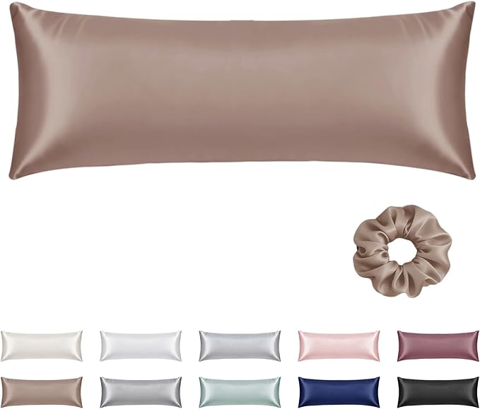 Satin Body Pillow Pillowcase 1pc, Silky Body Pillow Cover Similar to Silk by Vielit