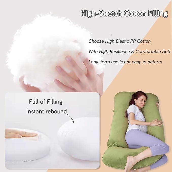 60 Inch Pregnancy Pillow for Sleeping, Extra Large U Shaped Body Pillow - Image 5