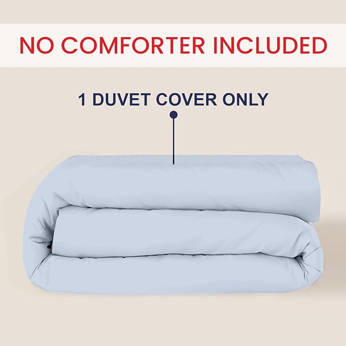 Kotton Culture 1 Pc 120" x 98" Duvet Cover Oversized King 100% Egyptian Cotton - Image 2