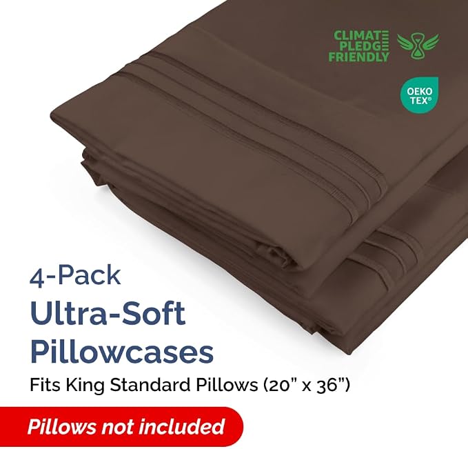 King Standard Pillow Cases Set of 4 - Image 2