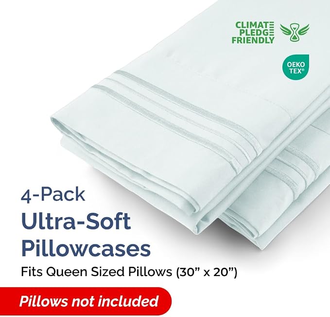 Queen Pillow Cases Set of 4 - Image 2