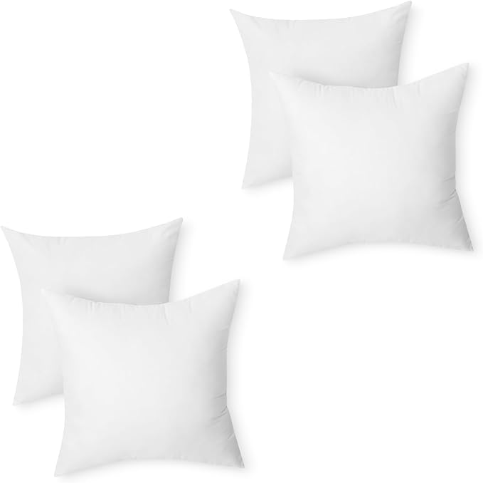 Amazon Basics Square Hypoallergenic Pillow Insert, Down Alternative Fiberfill by AmazonBasics