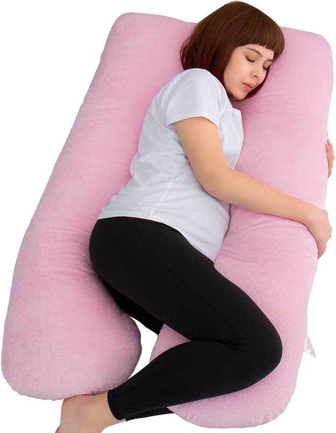 MOON PINE Pregnancy Pillow, U Shaped Full Body Pillow by MOONPINE