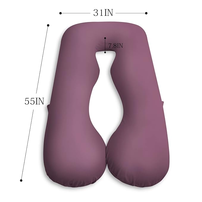 Meiz Pregnancy Pillow, Cooling Silky Pregnancy Pillows - Image 3