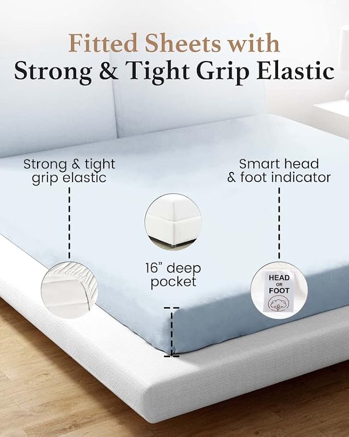 Good Sleep Bedding Queen Fitted Sheets - Image 4