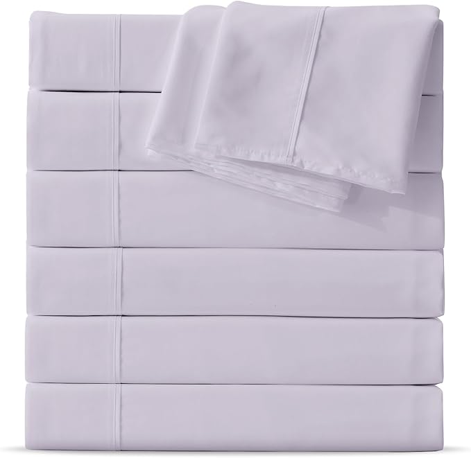 Maple&Stone Twin Flat Sheet 6 Pack, Premium Soft & Breathable, Brushed by MapleStone