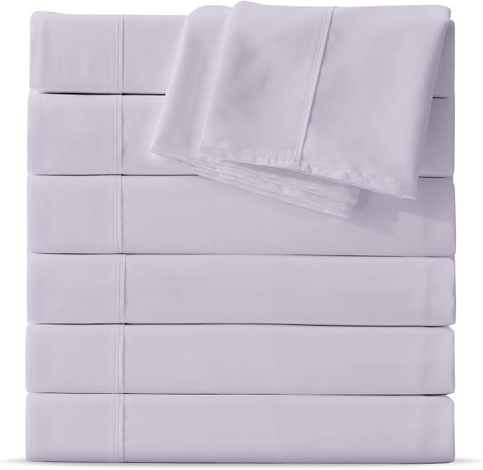 Maple&Stone King Flat Sheet 6 Pack, Premium Soft & Breathable, Brushed by MapleStone
