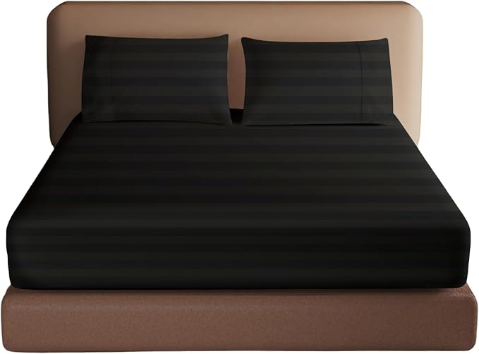 100% Egyptian Cotton Fitted Sheet CK Size, 600 Thread Count, Single Fitted by ZaizaiHome