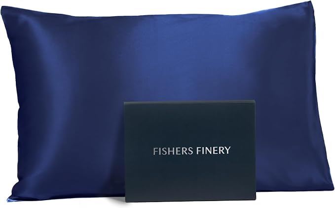 Fishers Finery 25mm 100% Pure Mulberry Silk Pillowcase by FishersFinery