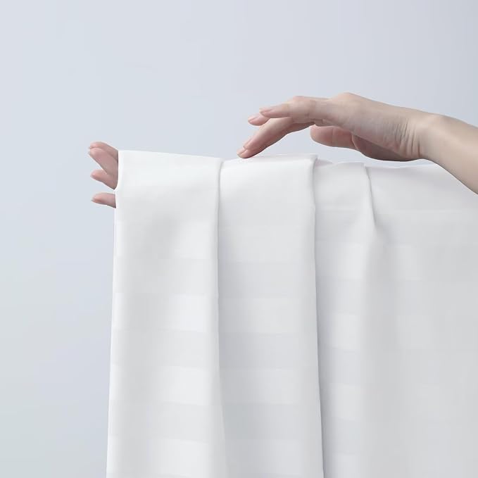 2-Pack Cotton King Flat Sheet Only, 600 Thread Count 100% Egyptian Cotton Top - Image 4