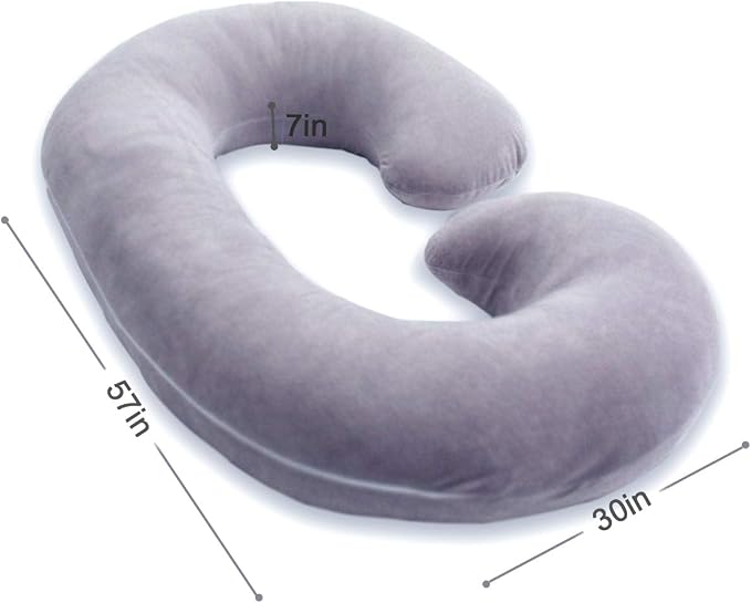 1 MIDDLE ONE Pregnancy Pillow, C Shaped Full Body Pillow - Image 2
