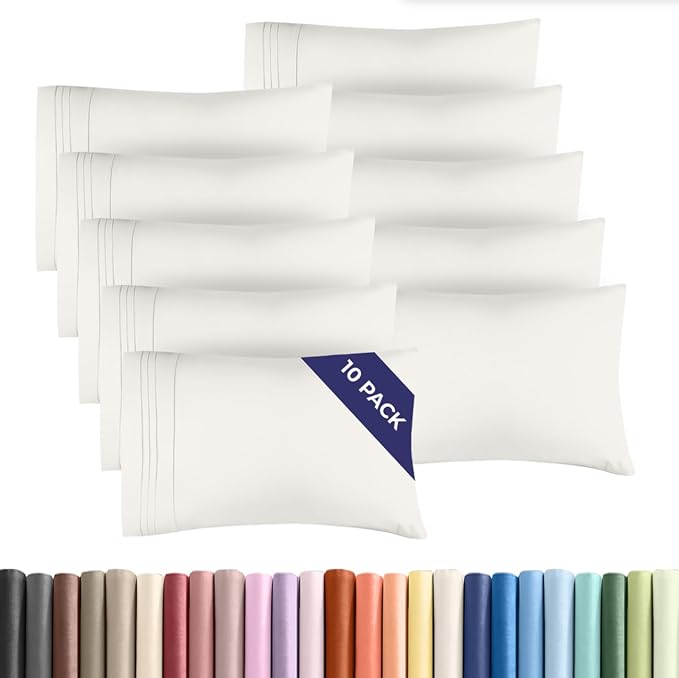 Standard Pillow Cases Set of 10 by CGKUnlimited