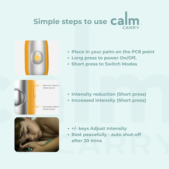 Glowco CalmCarry Sleep Aid Device – Handheld Microcurrent Relaxation Tool - Image 4