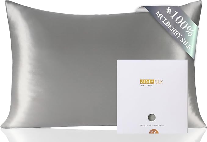 ZIMASILK 100% Pure Mulberry Silk Pillowcase by ZIMASILK