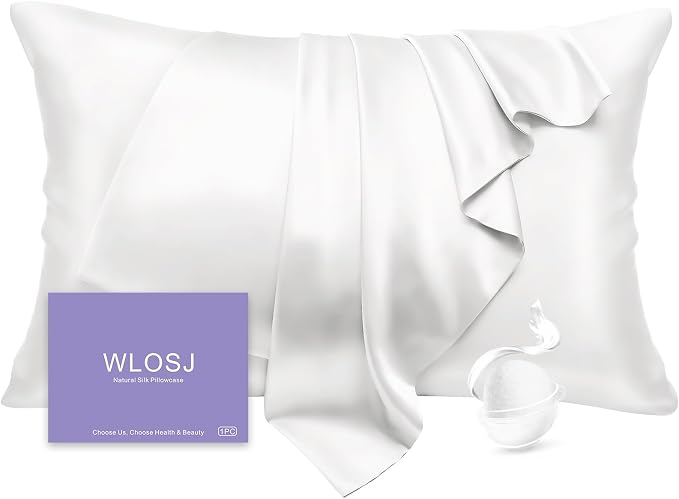 100% Silk Pillow Cases Queen Size Mulberry Silk Pillowcase by WLOSJ