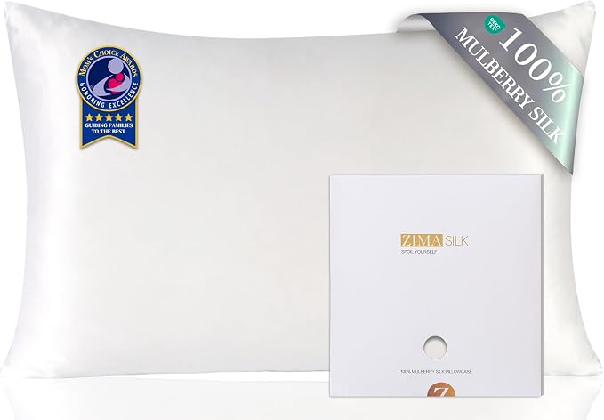 ZIMASILK 100% Pure Mulberry Silk Pillowcase by ZIMASILK