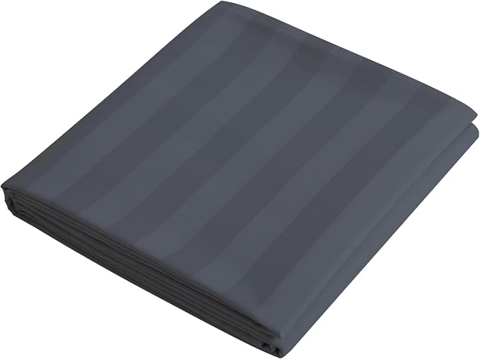 Flat Sheet Only Cal King Size, 400 TC 100% Egyptian Cotton Flat Sheet Striped by ShunjieHome