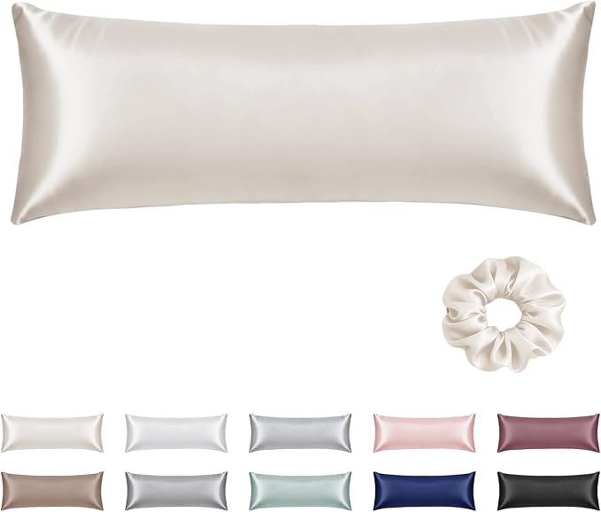 Satin Body Pillow Pillowcase 1pc, Silky Body Pillow Cover Similar to Silk by Vielit