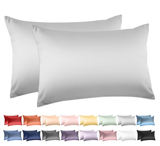 100% Cotton King Pillowcases Set of 2, Deep Dream 600 Thread Count Pillow Cases by DeepDream
