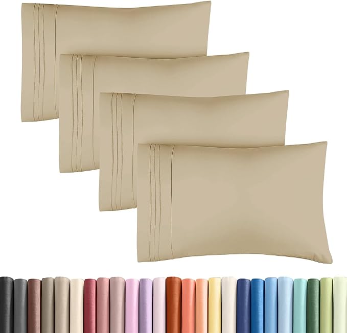 Standard Pillow Cases Set of 4 by CGKUnlimited