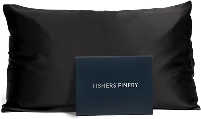 Fishers Finery 25mm 100% Pure Mulberry Silk Pillowcase by FishersFinery