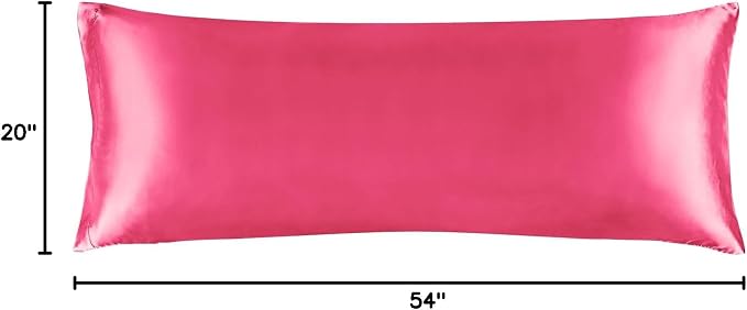 BEDELITE Satin Body Pillow Cover, Super Soft and Cooling Body Pillow Pillowcase - Image 8