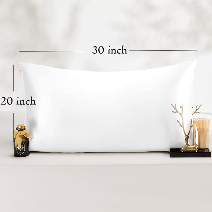 Queen Satin Pillowcase for Hair 2pc, Similar to Silk Pillow Cases, Easier Care - Image 6