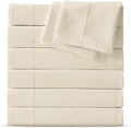 Maple&Stone Queen Flat Sheet 6 Pack, Premium Soft & Breathable, Brushed by MapleStone