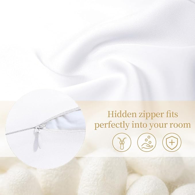 Mulberry Silk Pillowcase for Hair and Skin Queen Size 20"X 30" - Image 8