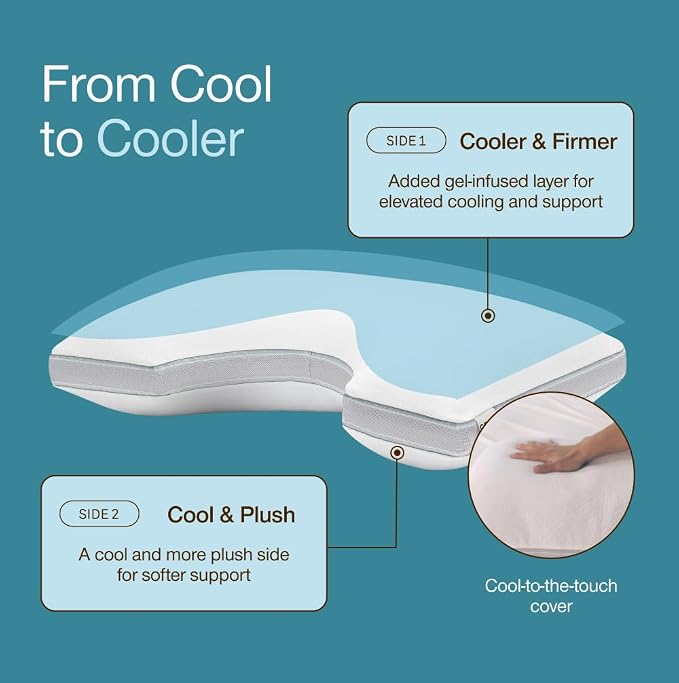 Coop Home Goods Cool+ Cut-Out Adjustable Pillow King - Image 6