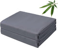 Bamboo Viscose Flat Sheets Only, 400 Thread Count Sateen Weave Full Size Flat by ZaizaiHome