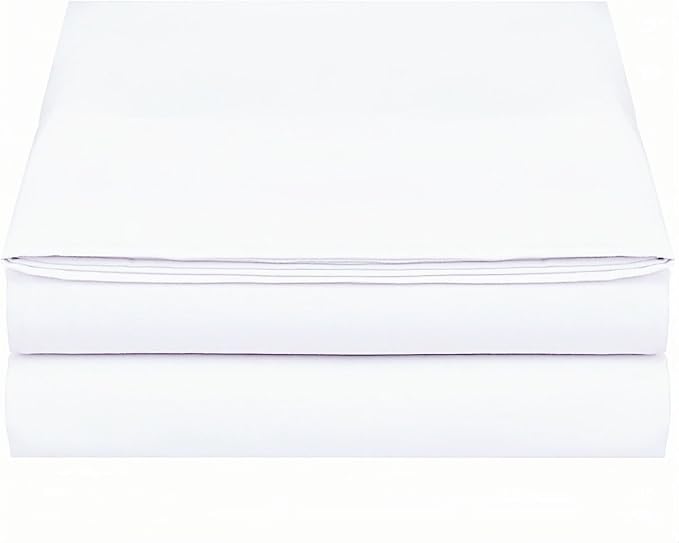 Full Size Flat Sheet Only, Soft 300 Thread Count 100% Cotton Sheets, Cooling & - Image 2