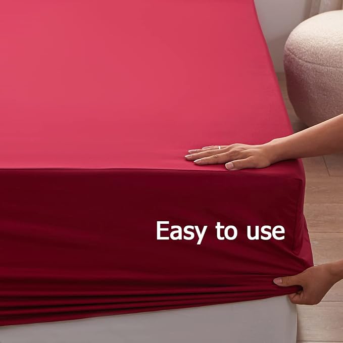 Bedding Queen Size Fitted Sheet Only- Bottom Matress Fitted Sheet-Fits 15inches - Image 7