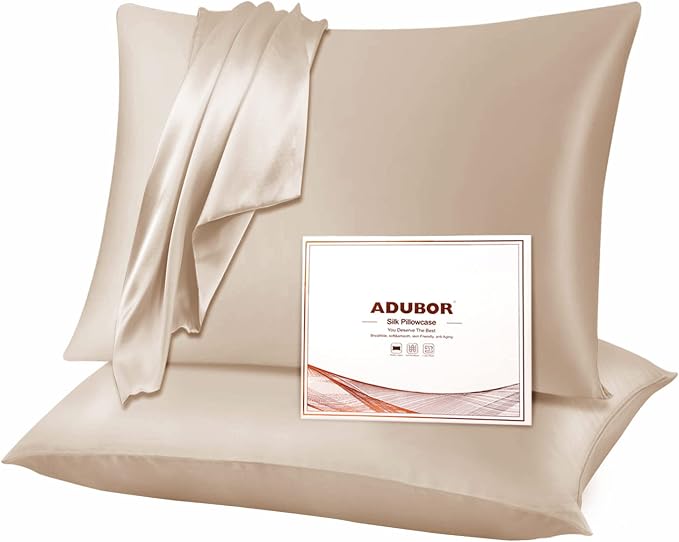 Adubor Silk Pillowcase 2 Pack for Hair and Skin by Adubor