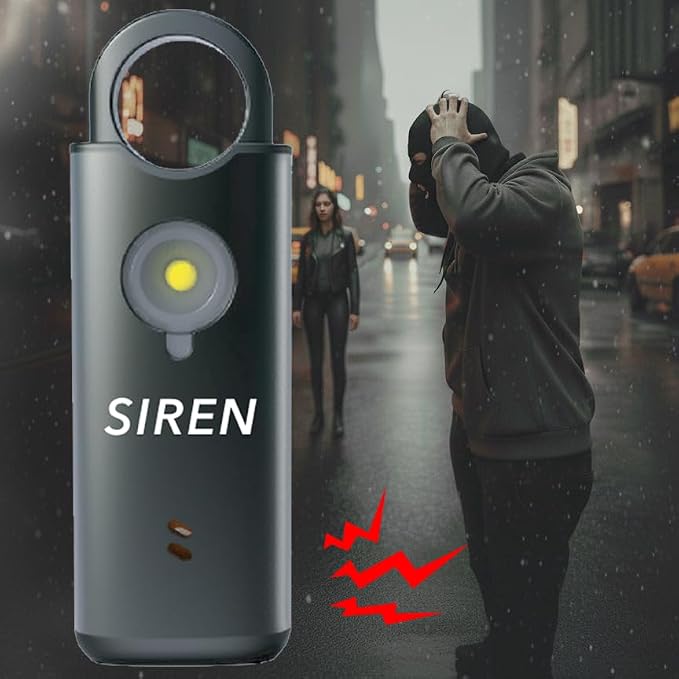 Personal Safety Alarm by Silent Beacon – 135dB Siren, Flashing Light, Pull & - Image 6