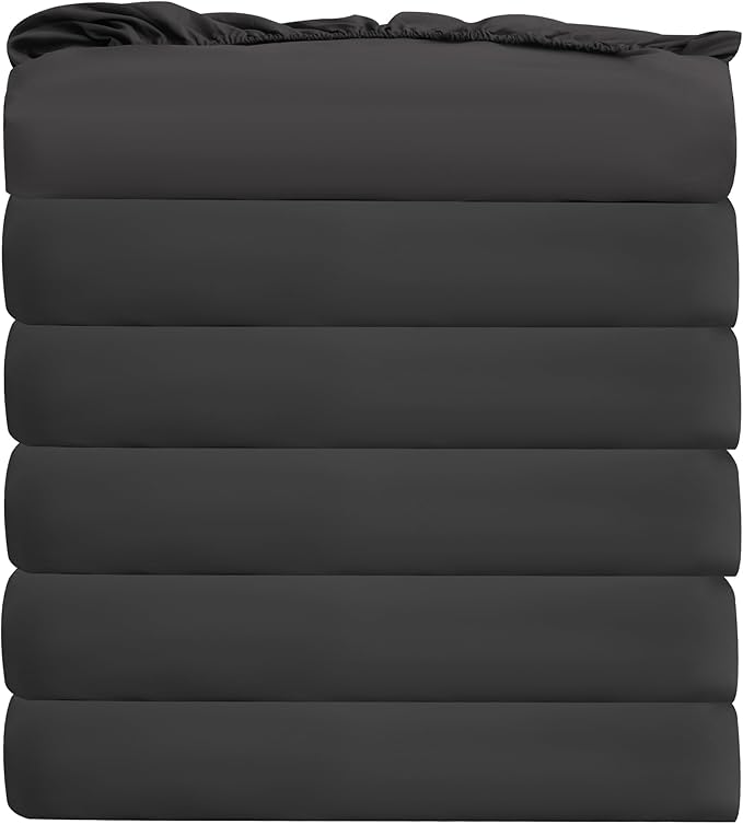 Bulk Full Fitted Sheet Only Deep Pocket 6 Pack, Quick Sort Bottom Bed Sheets by Culve