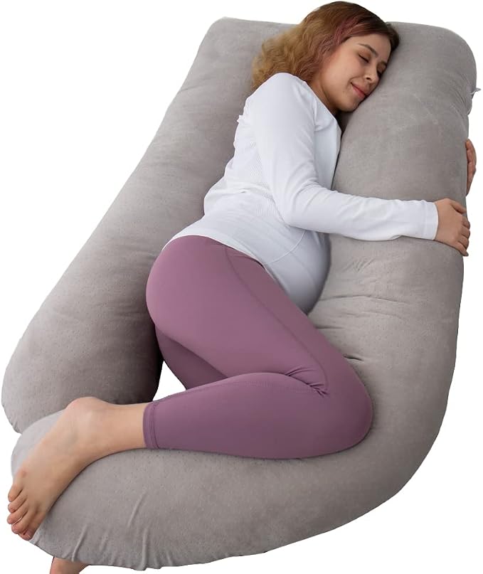 60 Inch Pregnancy Pillows for Sleeping, Extra Large U Shaped Body Pillow by AMCATON