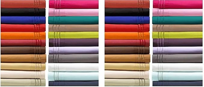 Elegant Comfort Luxury Ultra-Soft 2-Piece Pillowcase Set 1500 Thread Count by ELEGANTCOMFORT