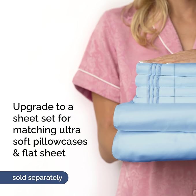 Extra Deep King 400 Thread Count Cotton Fitted Sheet - Image 7