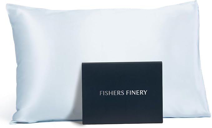 Fishers Finery 25mm 100% Pure Mulberry Silk Pillowcase by FishersFinery