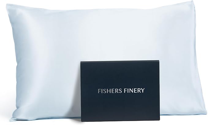 Fishers Finery 19mm 100% Pure Mulberry Silk Pillowcase, Quality Tested by FishersFinery