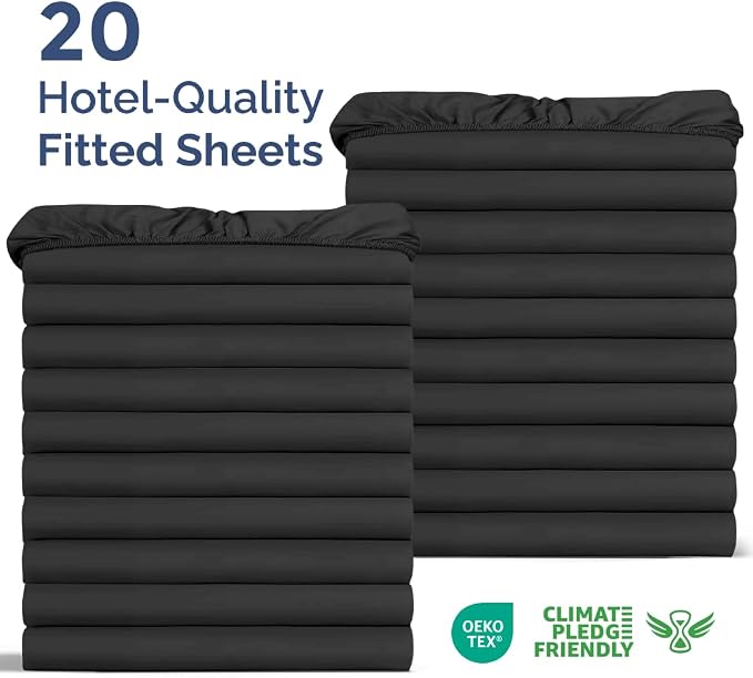 Bulk Case Pack of 20 Fitted Sheets - Image 2