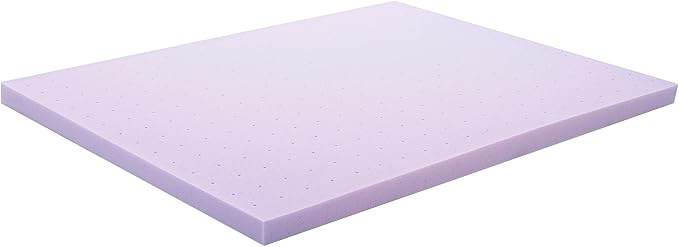 Lucid 3 Inch Lavender Memory Foam Mattress Topper, California King Size – - Image 7