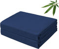 Bamboo Viscose Flat Sheets Only, 400 Thread Count Sateen Weave Twin Size Flat by ZaizaiHome