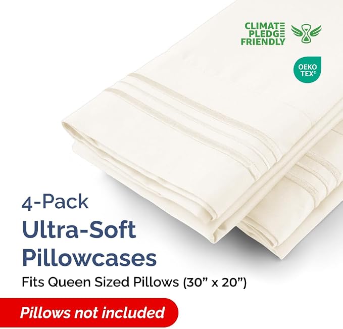Queen Pillow Cases Set of 4 - Image 2
