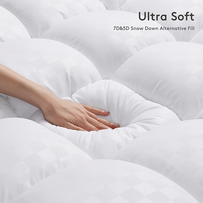SameBed Mattress Topper Queen, Extra Thick Mattress Pad Cover - Image 5