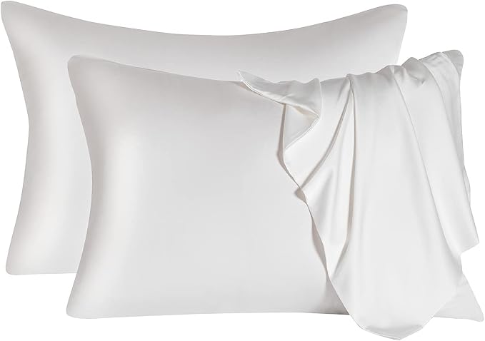 2 Pcs Mulberry Silk Pillowcase for Hair and Skin, Cooling Silk Pillow Case by SIYUAN