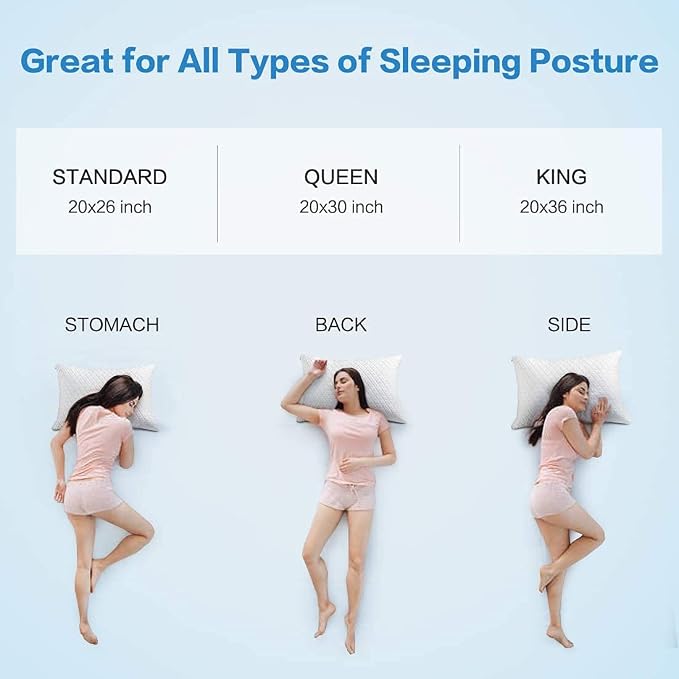 KEYOOHOME Shredded Memory Foam Pillows - Image 7