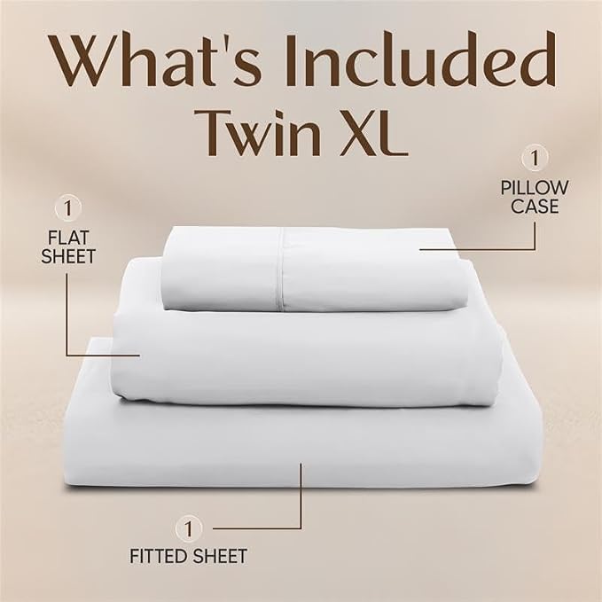 Utopia Bedding Twin XL Sheet Set – 3 Piece Bed Sheets - Image 3