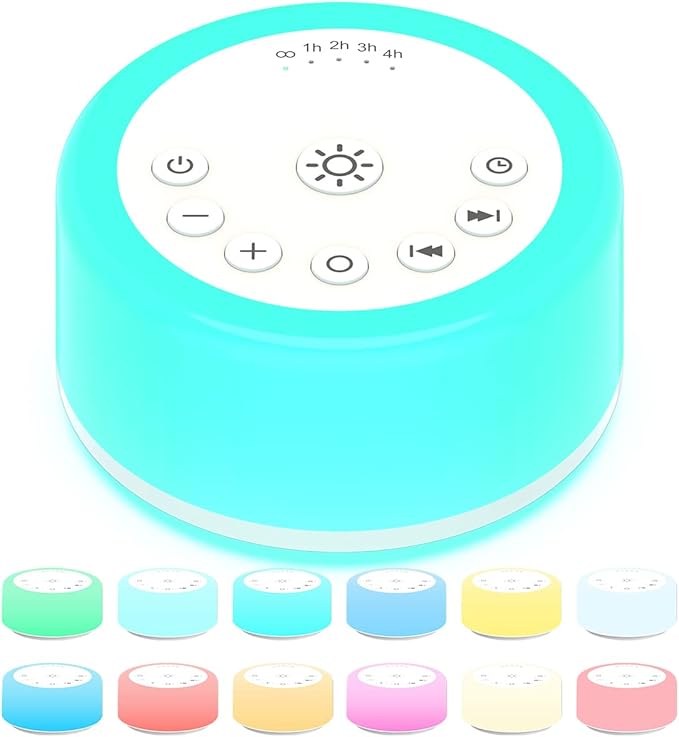 Soother Sleep Sound Machine Night Light White Noise Machine by ColourNoise